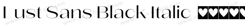 Lust Sans Black Italic字体转换